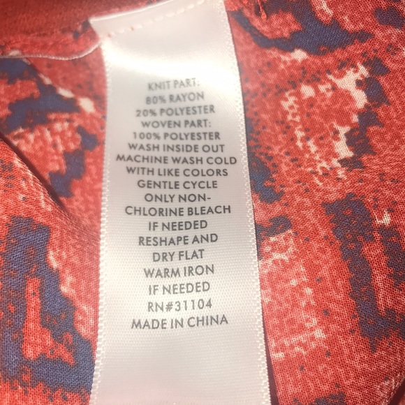 New Directions knit sweater with sheer undershirt - Picture 8 of 8